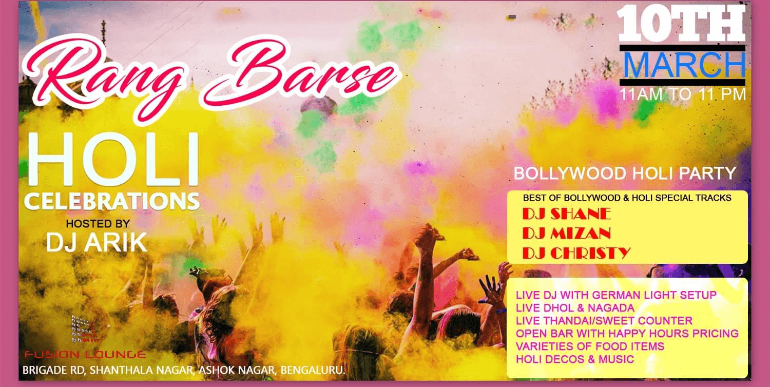 Rang barse At Fusion Lounge