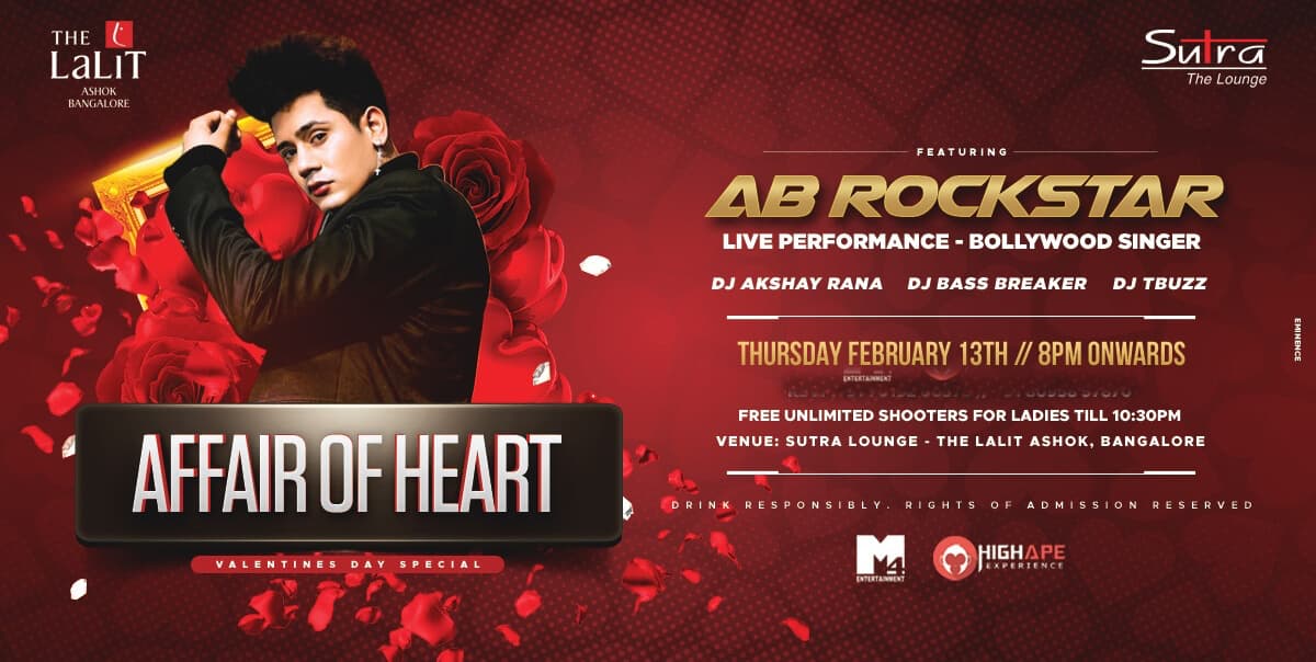 Affair Of The Heart ( AB Rockstar) Live Bollywood SInger