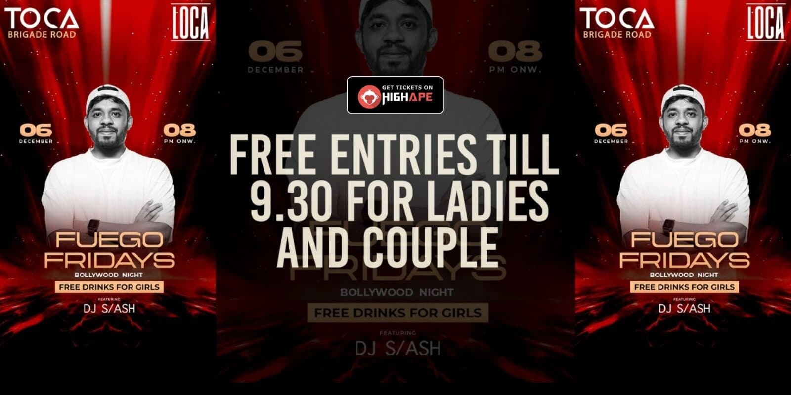 Fuego Friday - Bollywood Night | Toca Brigade