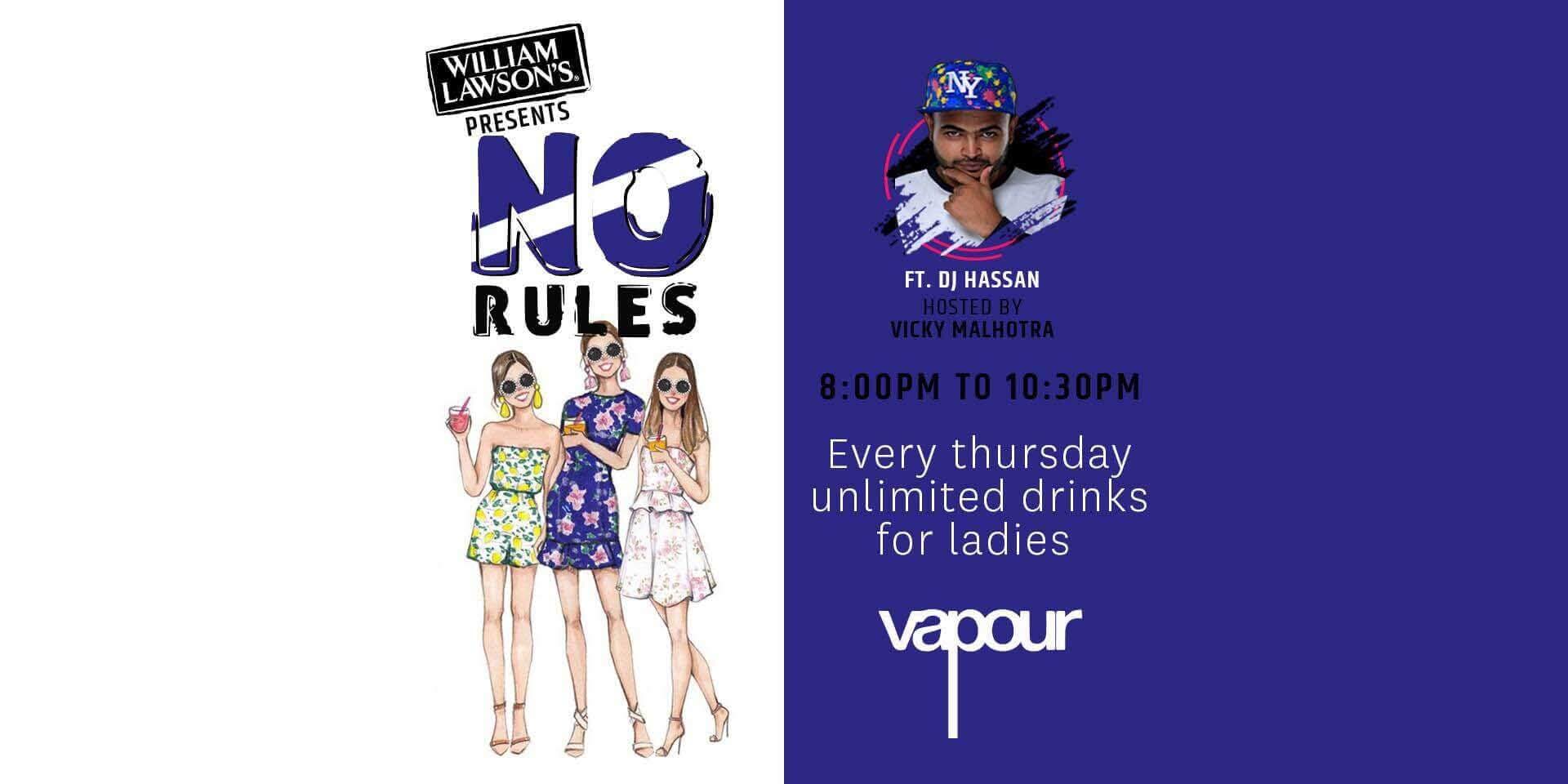 William Lawson's Present No Rules Ladies Night