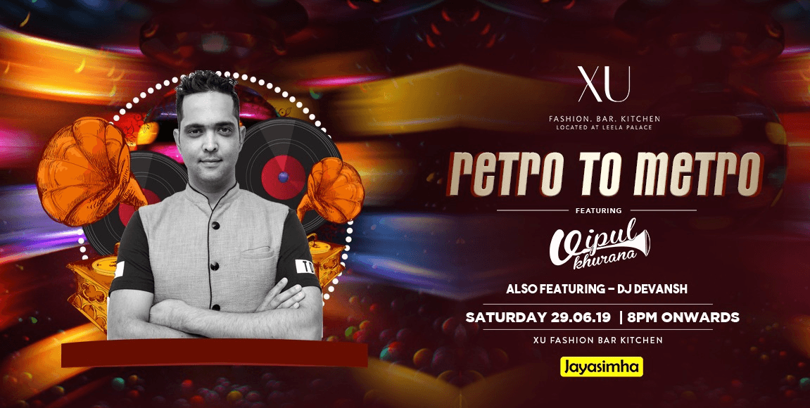 Retro To Metro Big Bollywood Theme Party at XU The Leela Palace