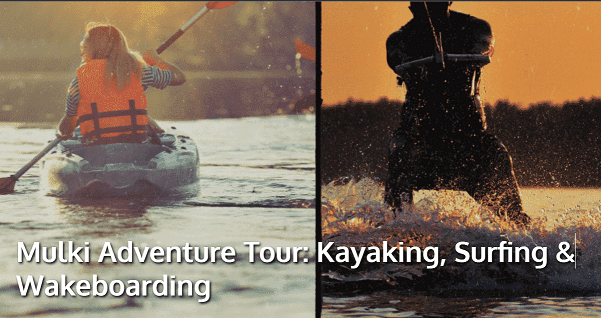 Mulki Adventure Tour: Kayaking, Surfing & Wakeboarding