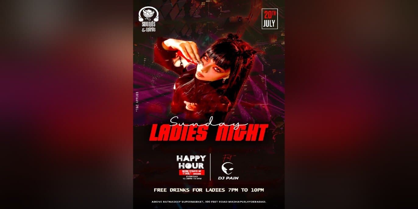 Sunday Bollywood Ladies Night | Sounds & Spirits