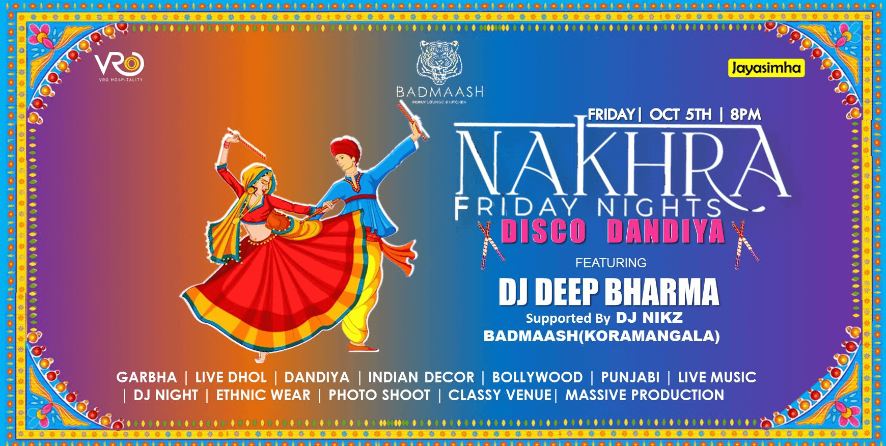 Friday Disco Dandiya | Badmaash Lounge