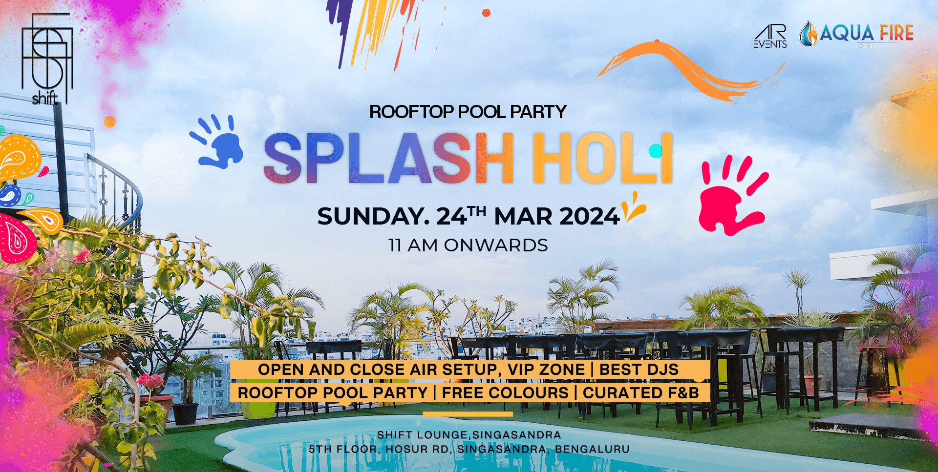 Rooftop Holi Pool Party 