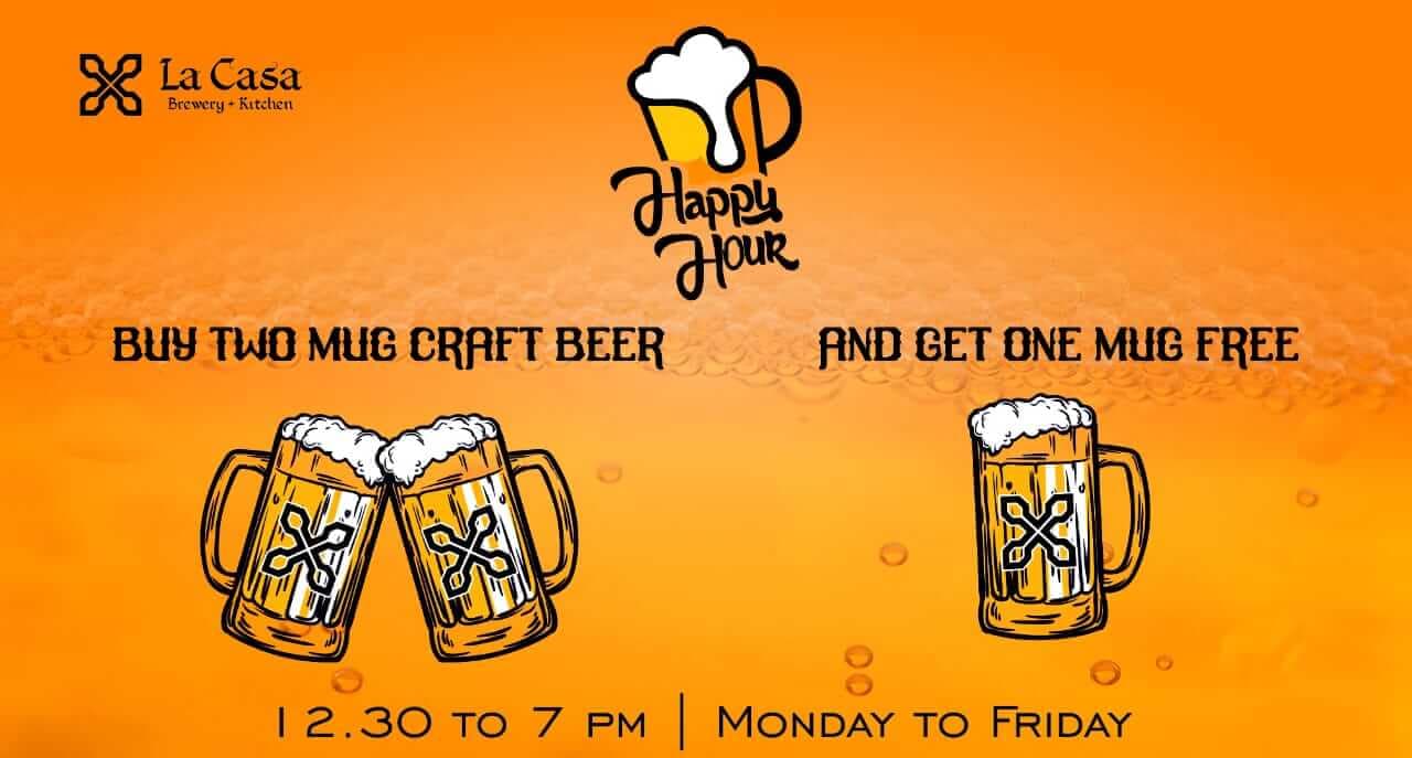 Buy 2 Mugs of Craft Beer & Get 1 Free