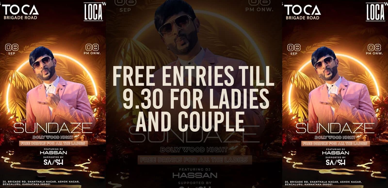 Sundaze Bollywood Night | Toca Brigade