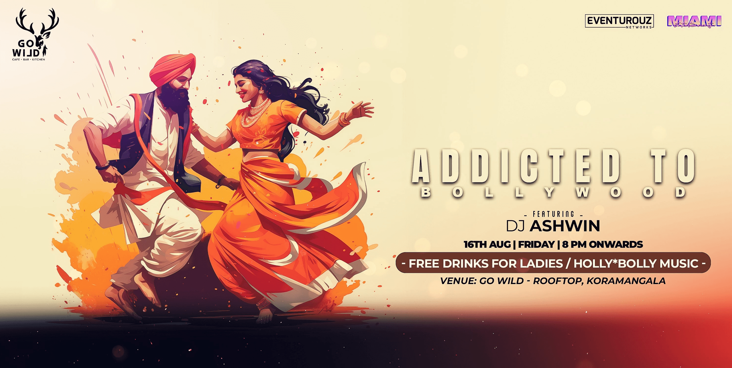 Friday Addicted To Bollywood | Go wild Rooftop