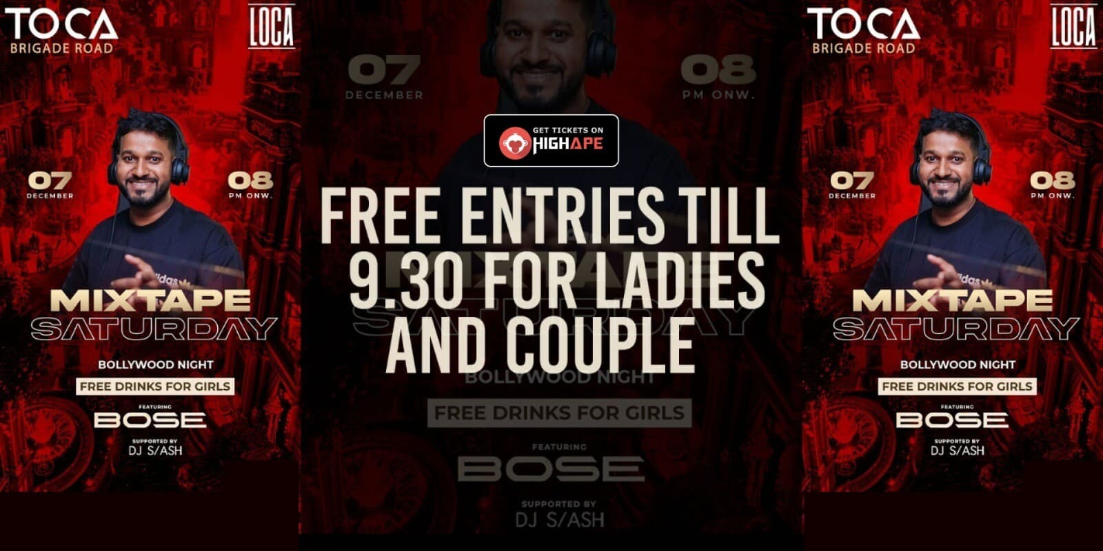 Mixtape Saturday - Bollywood Night | Toca Brigade