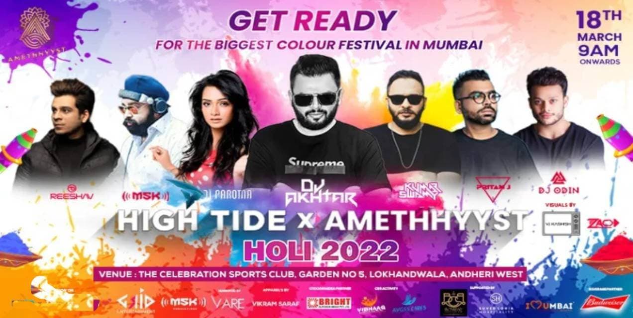 High Tide X Amethhyyst Presents Holi 2022 | Holi 2022