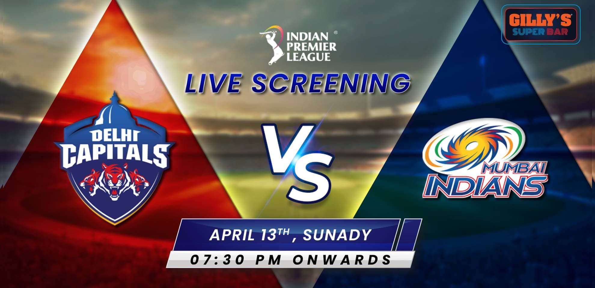 DC Vs MI | IPL Live Screening 