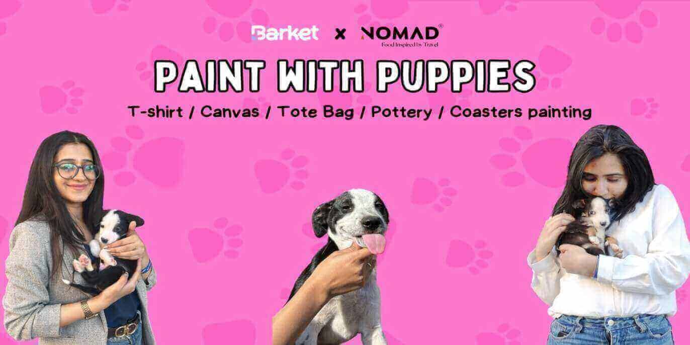 Paint With Puppies At Nomad Pizza
