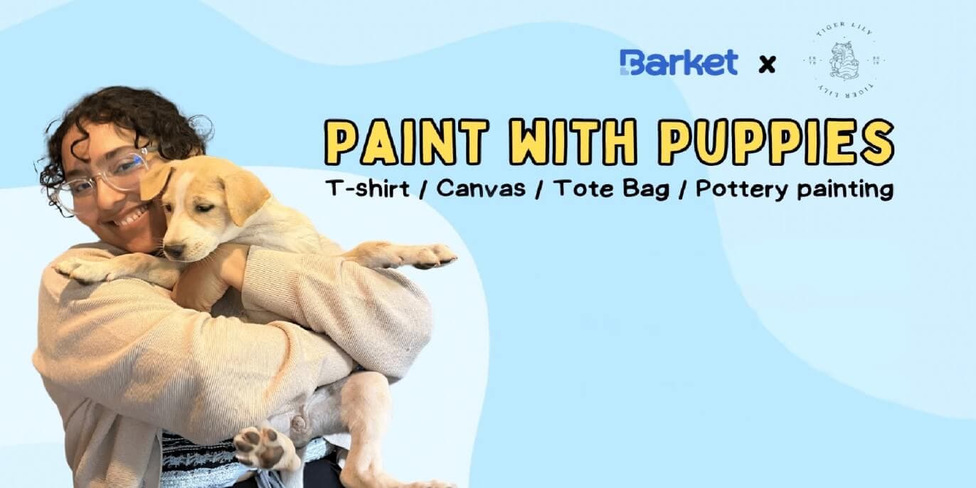 Paint With Puppies At Tiger Lily
