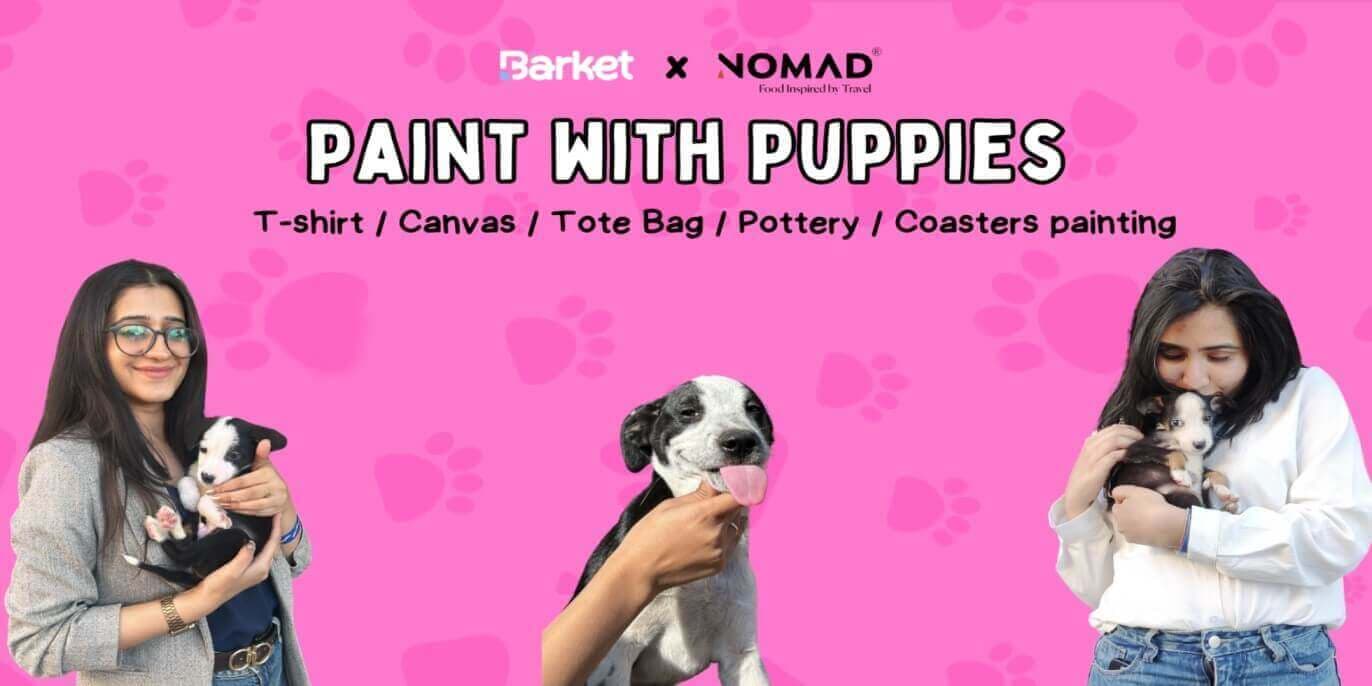 Paint With Puppies At Nomad Pizza