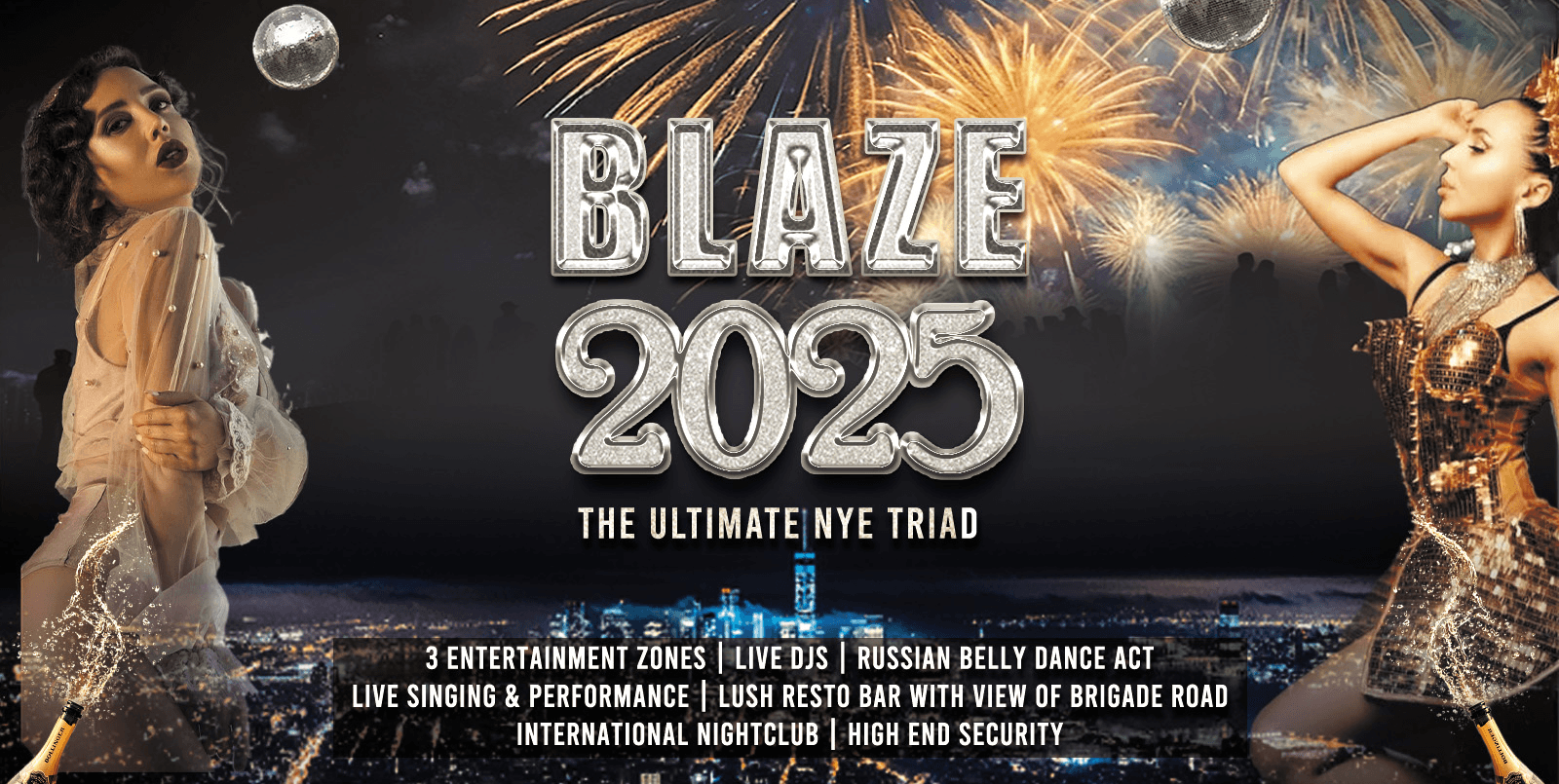 Blaze NYE 2025 | Biggest NYE In Brigade Road
