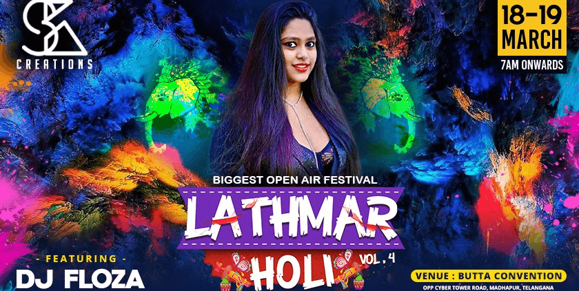 Lathmar Holi VOL 4.0 (Hyderabad's Biggest Open Air Holi Event)