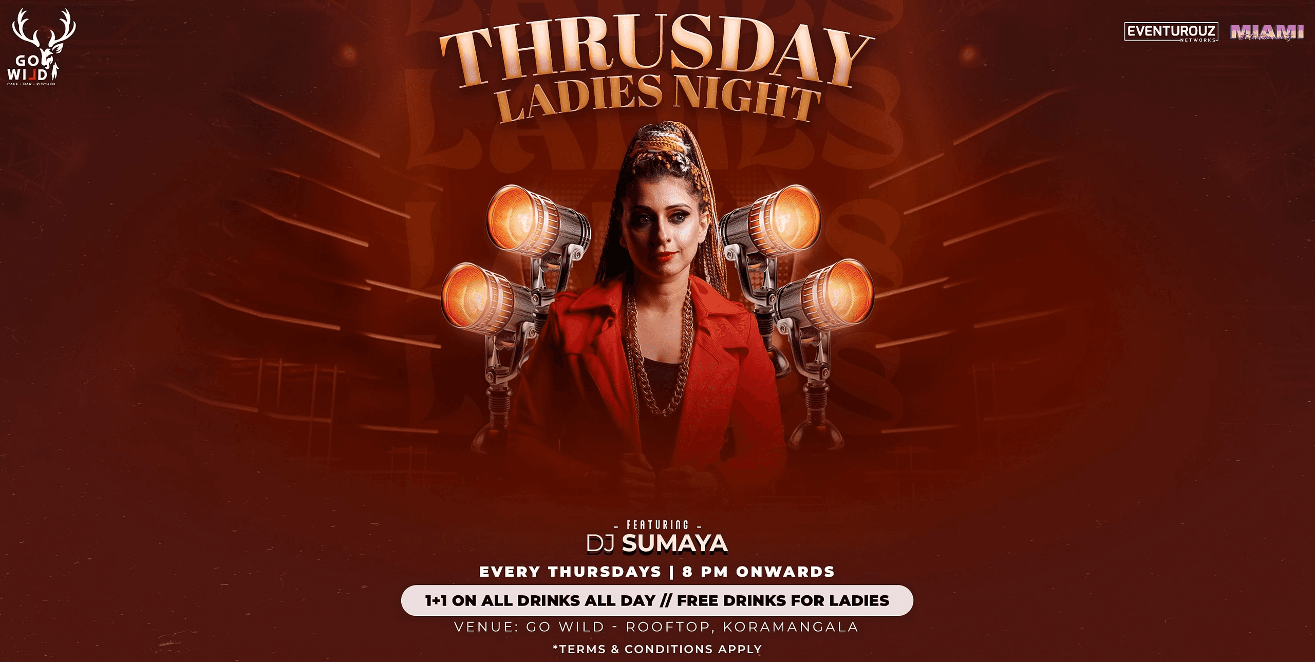 Thursday Ladies Nights | Go wild Rooftop