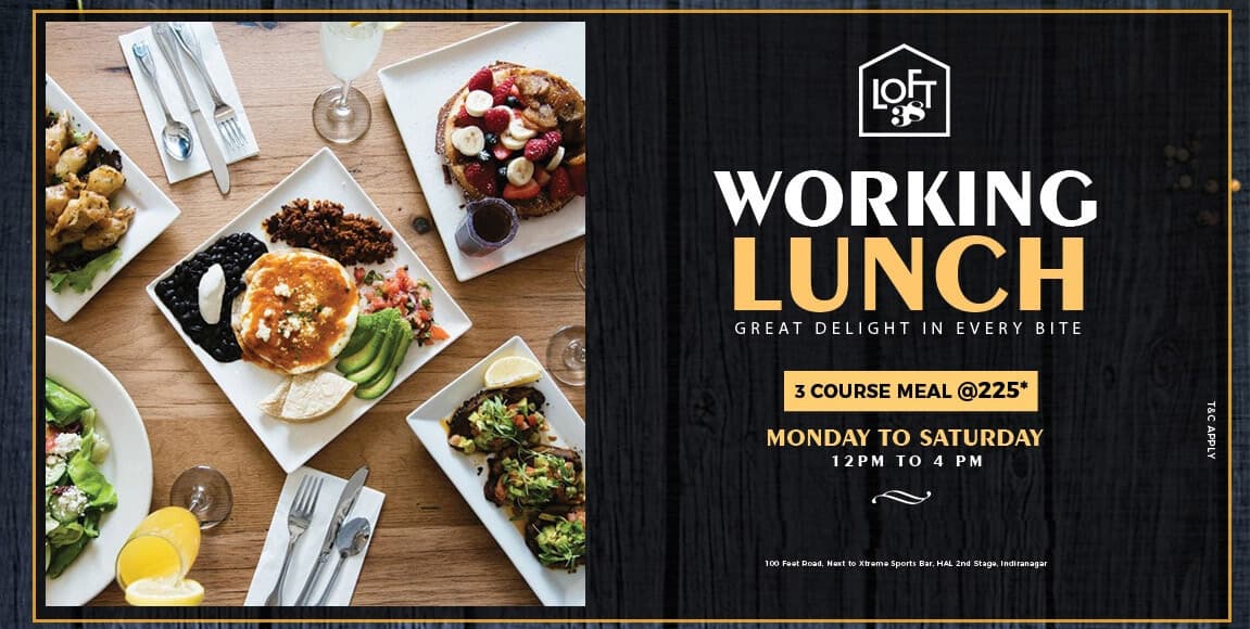LOFT 38 I Working Lunch (3 Course Meal)