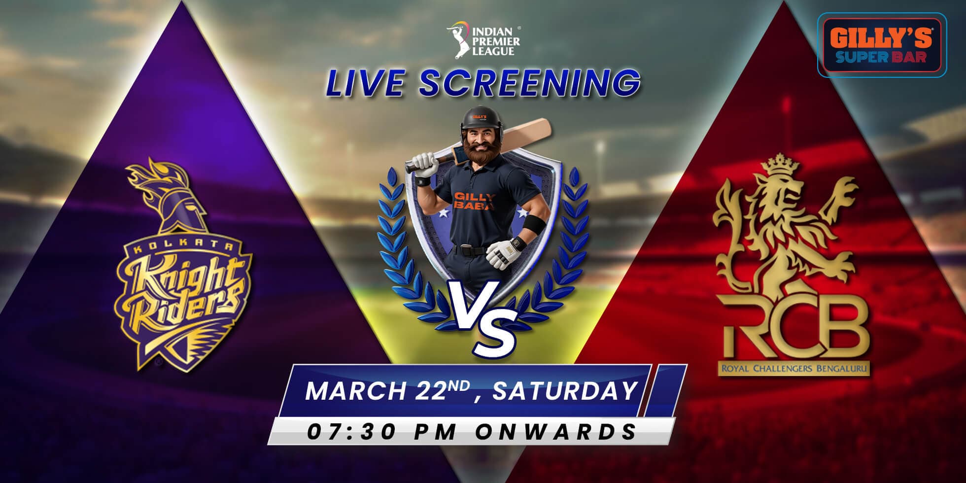 IPL Live Screening | RCB Vs KKR