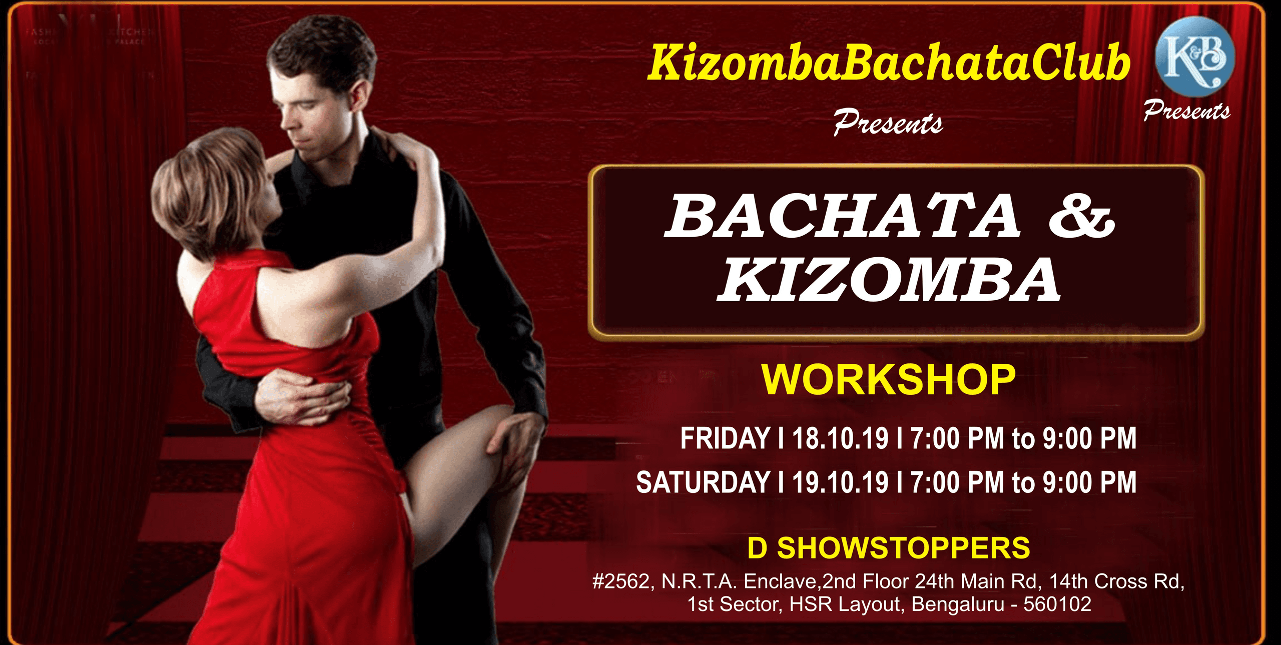 Free Latin Couple Dance Workshop BACHATA and KIZOMBA