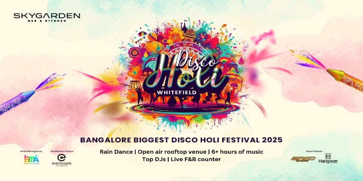 Bangalores Biggest Disco Holi Festival 2025 With Rain Dance