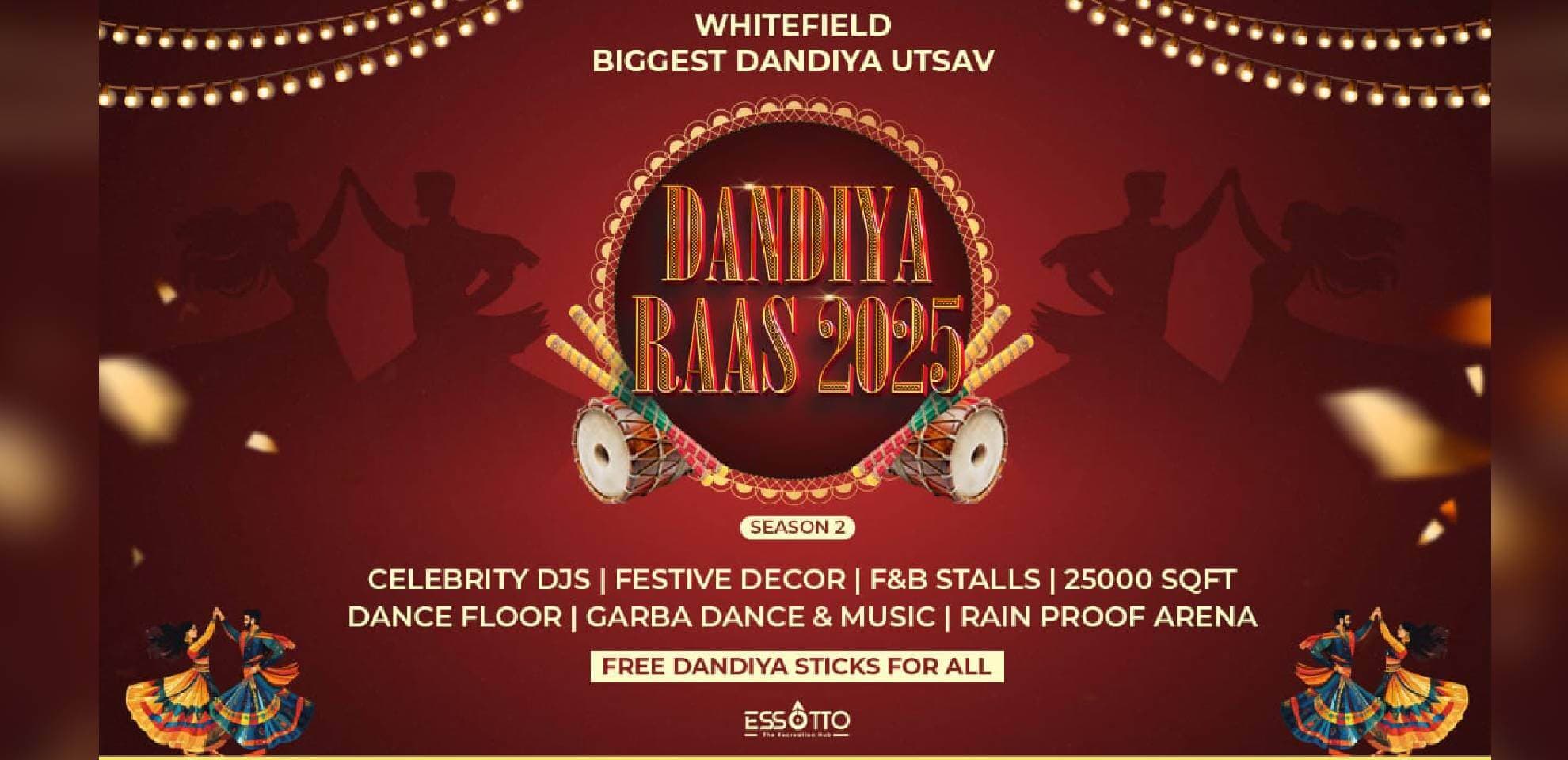 Whitefield Dandiya Raas 2025 | Essotto Recreation Hub