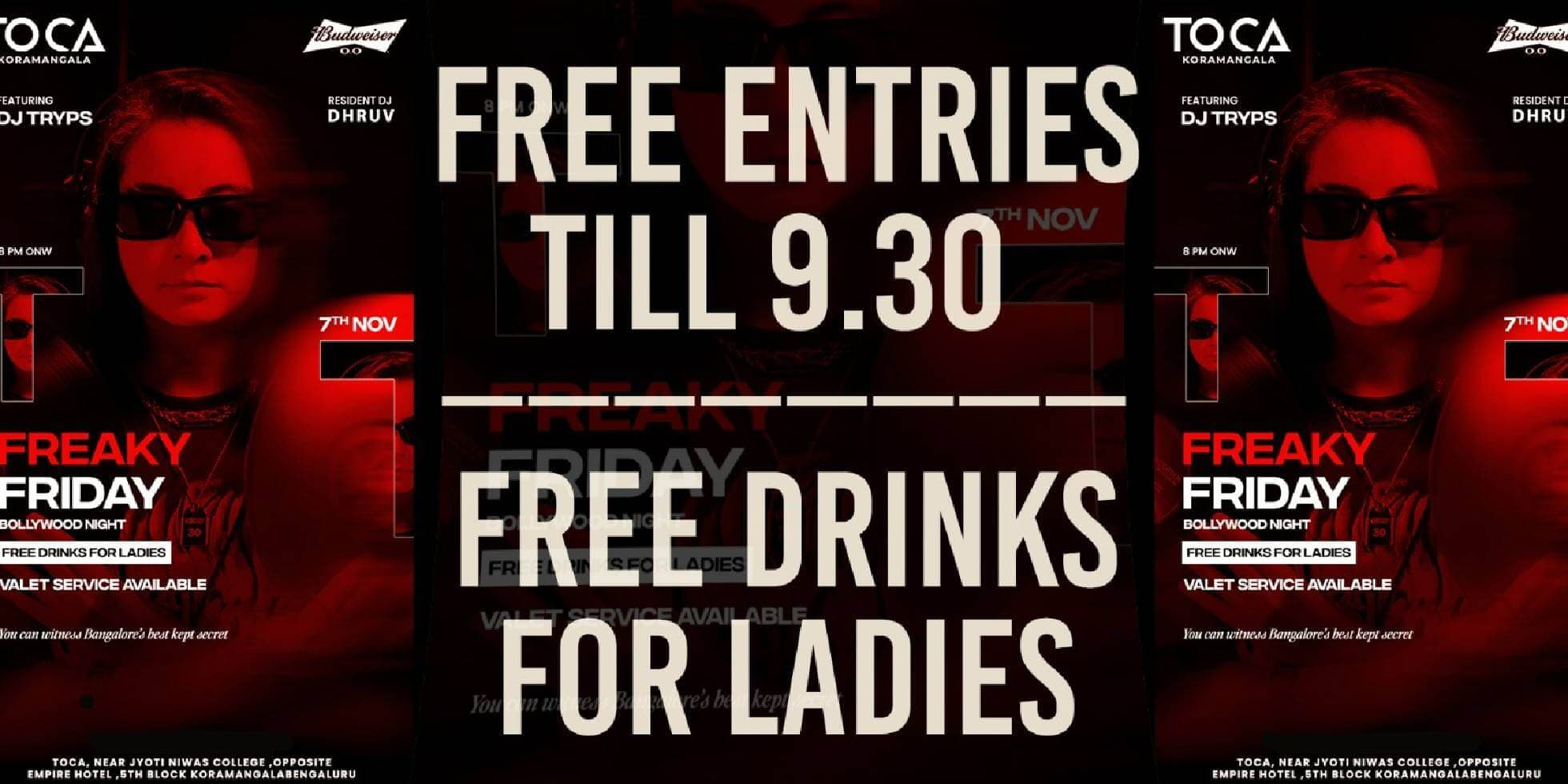 Freaky Friday Bollywood DJ Night Lets Party with ft DJ Tryps