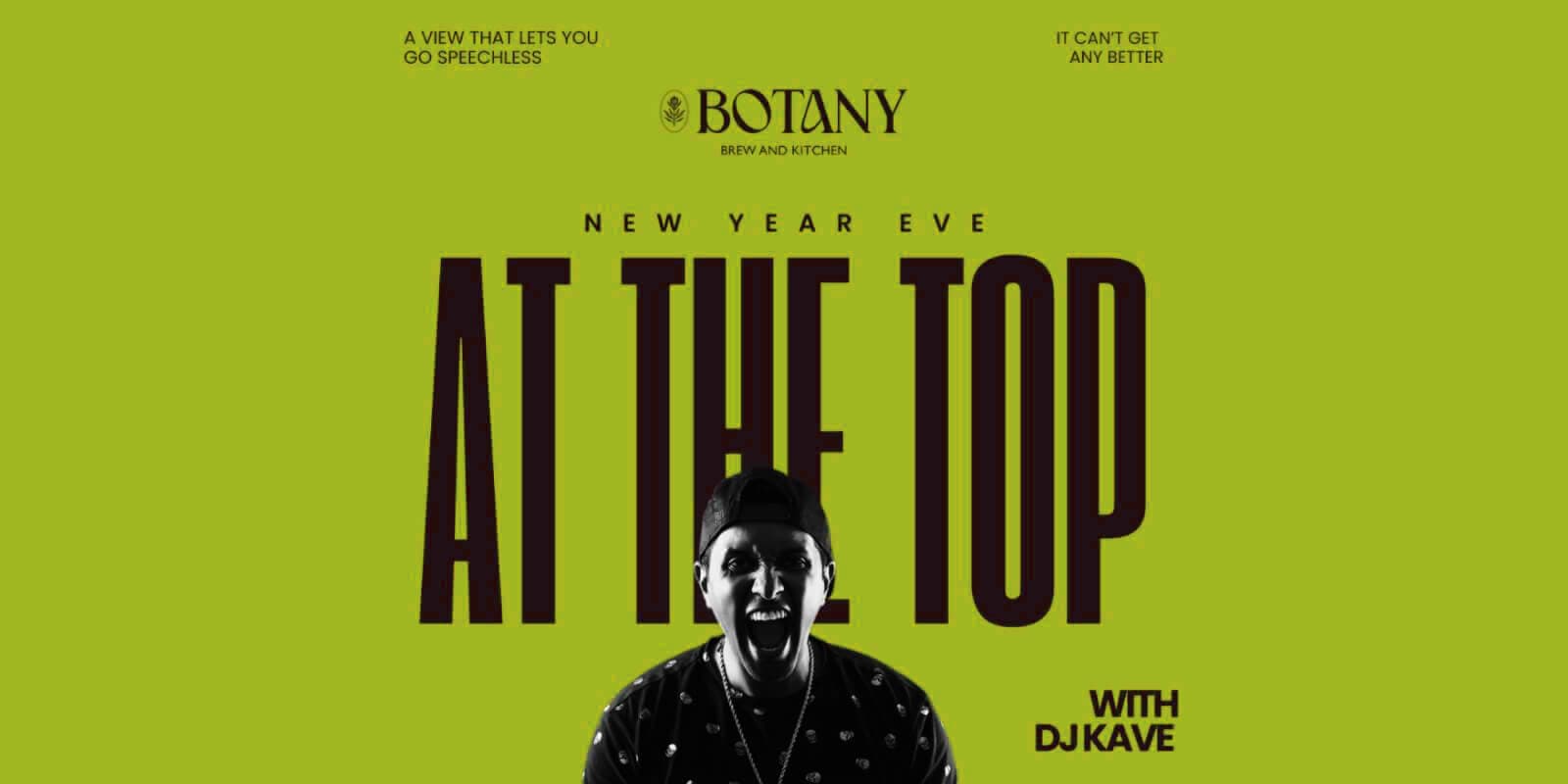 At The Top NYE 2025 | Botany Brew And Kitchen