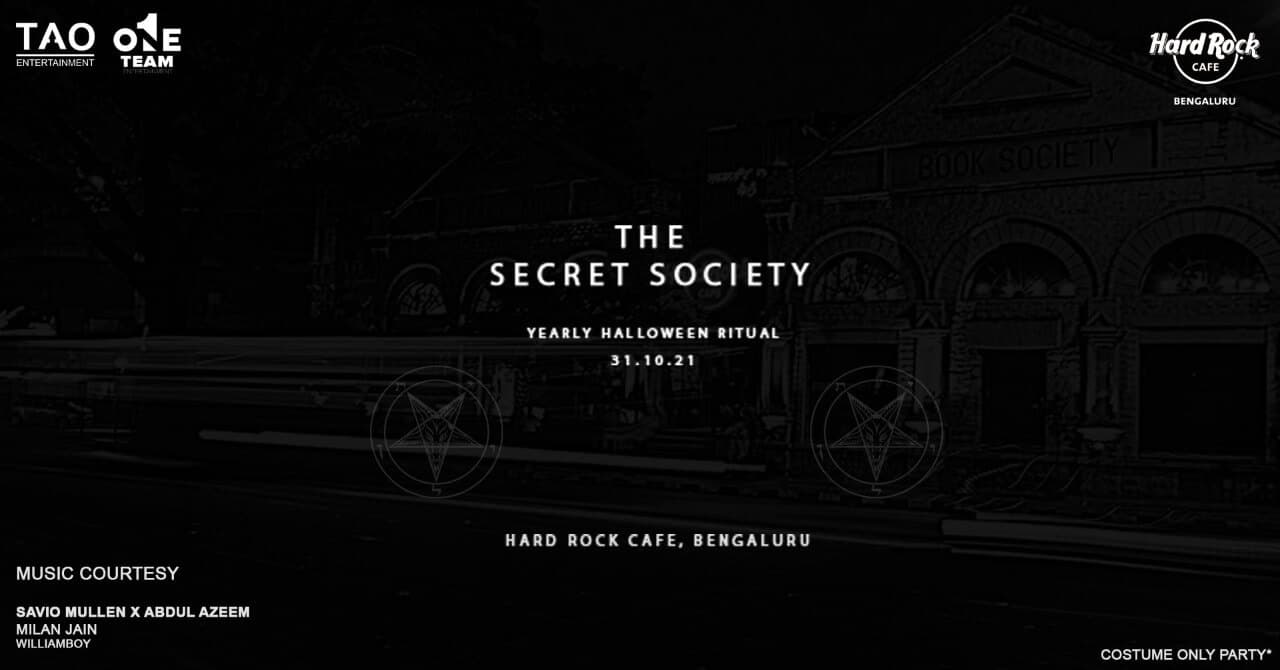 Halloween Party - Secret Society At Hard Rock Cafe, Bengaluru