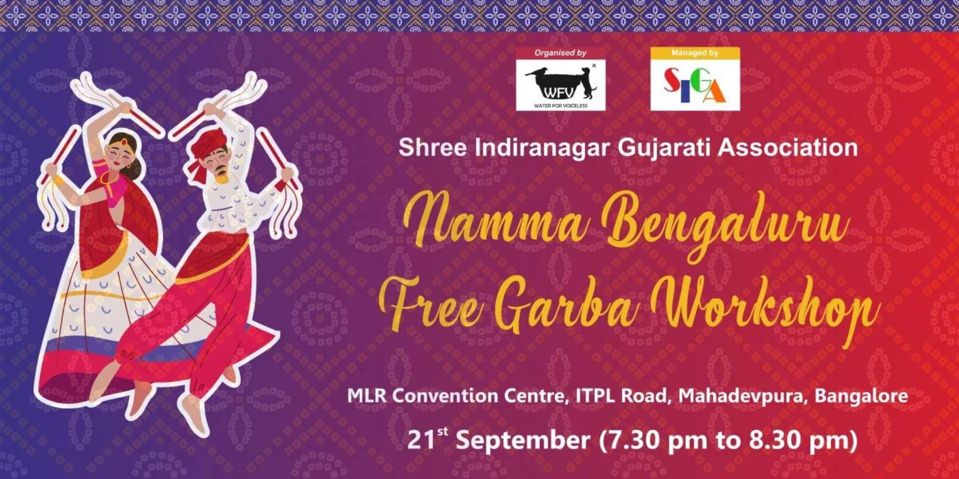 Free Garba Workshop By Shree Indiranagar Gujarati Association
