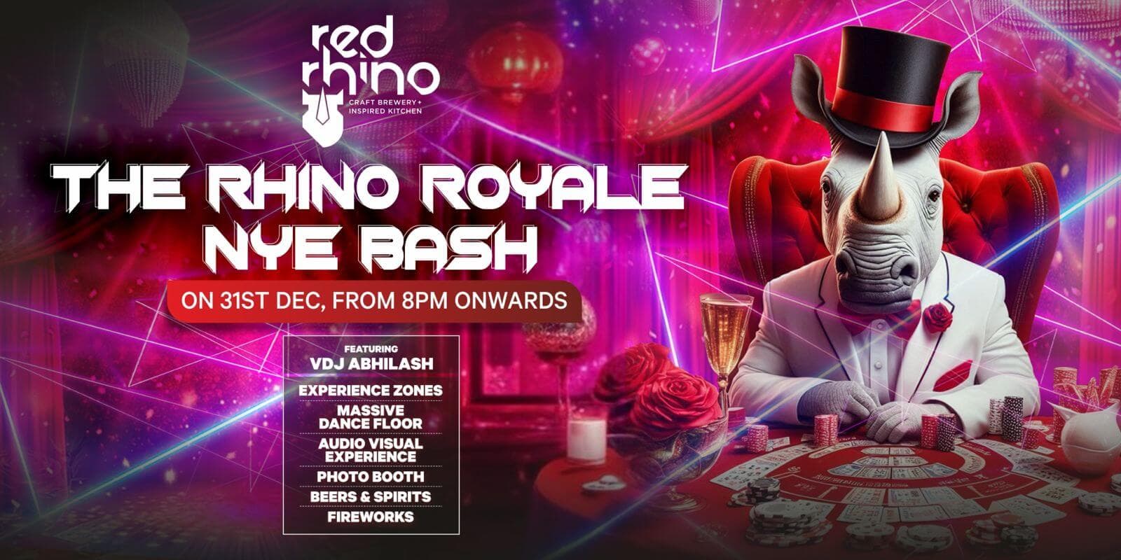 Red Rhino NYE Royale Gala - featuring VDJ Abhilash
