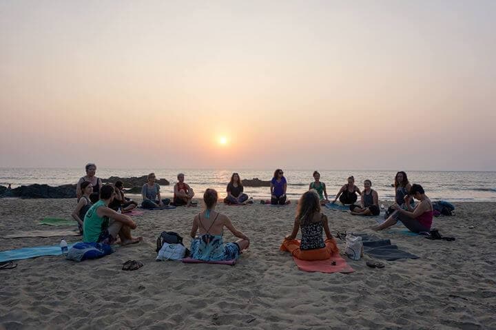 Yoga on the Beach in Goa - A New Year's Resolution 