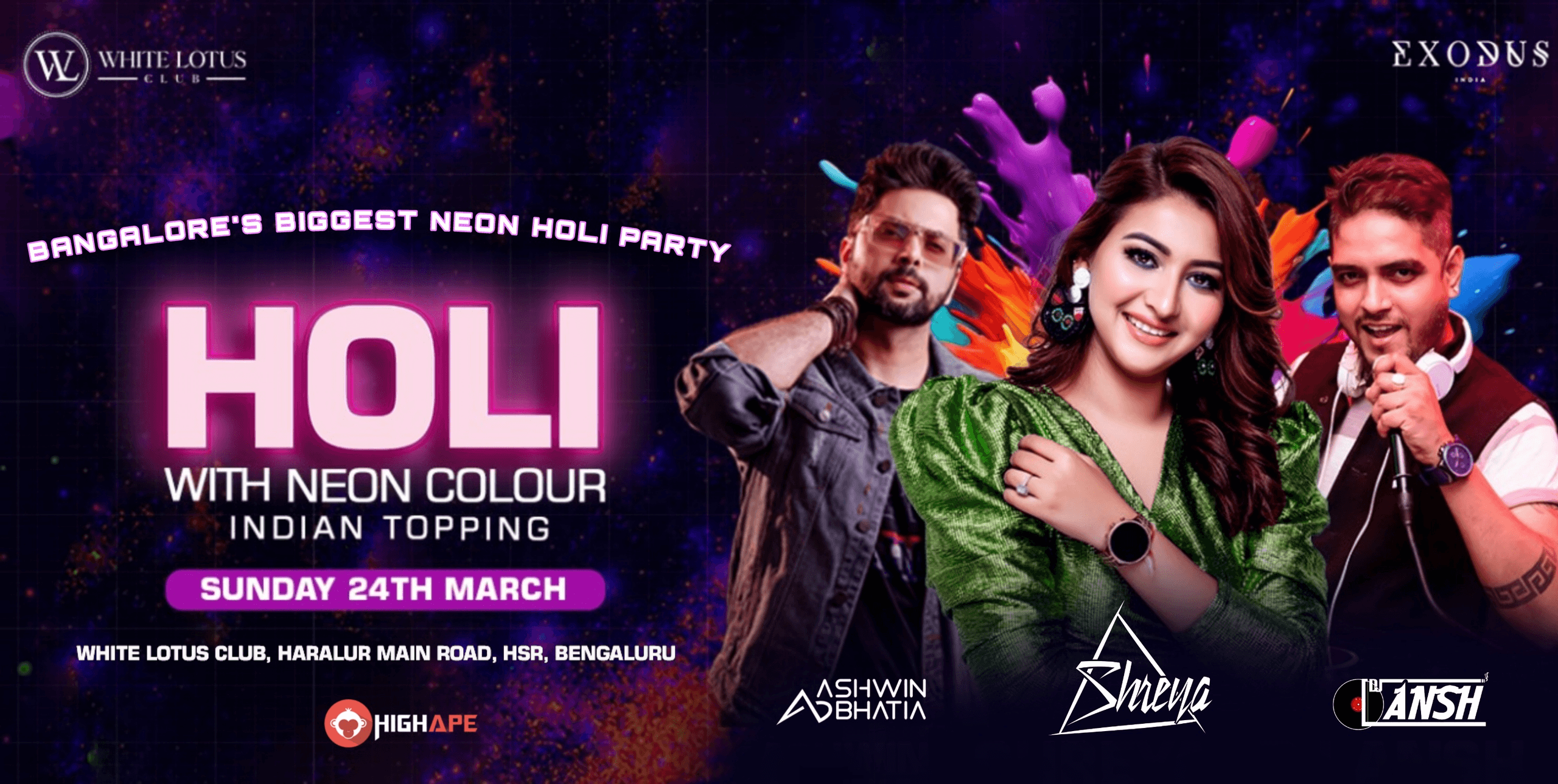 Holi Neon Colour Festival | WL Club