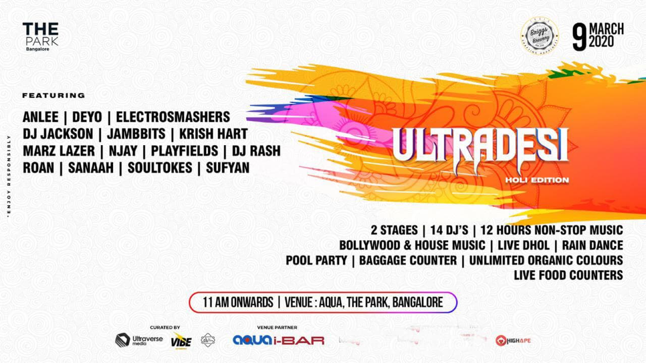 Bangalore's Biggest Holi Festival - Ultra Desi