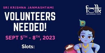 Sri Krishna Janmastami Volunteering 