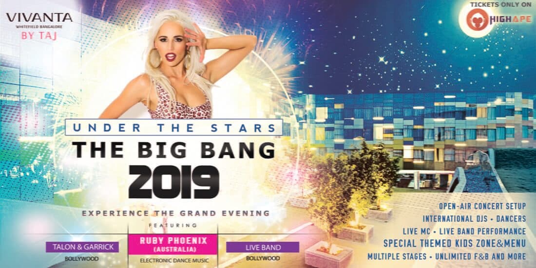 Under The Stars - The Big Bang 2019  |  TAJ's Special New Year's Eve