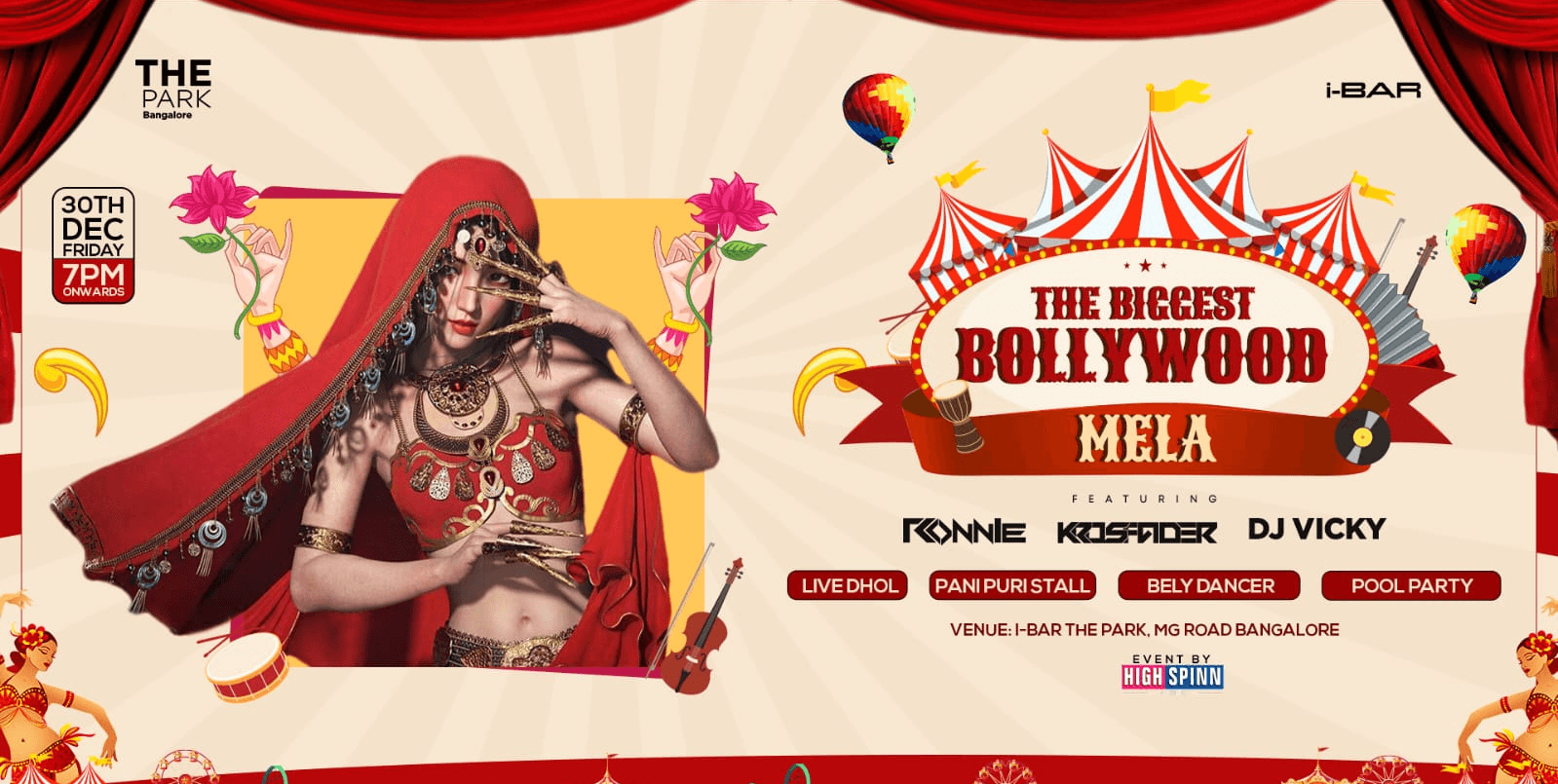 Friday - The Biggest Bollywood Mela + Pool Party.