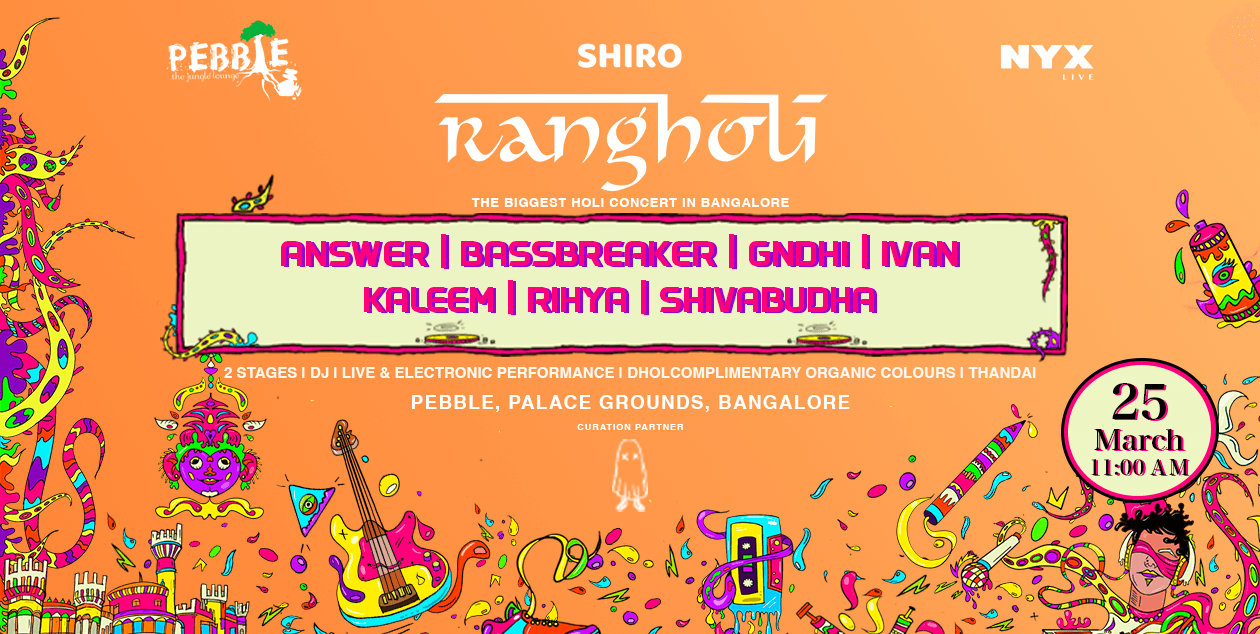 Rangholi 2024  Holi Concert | Pebble - Palace Grounds