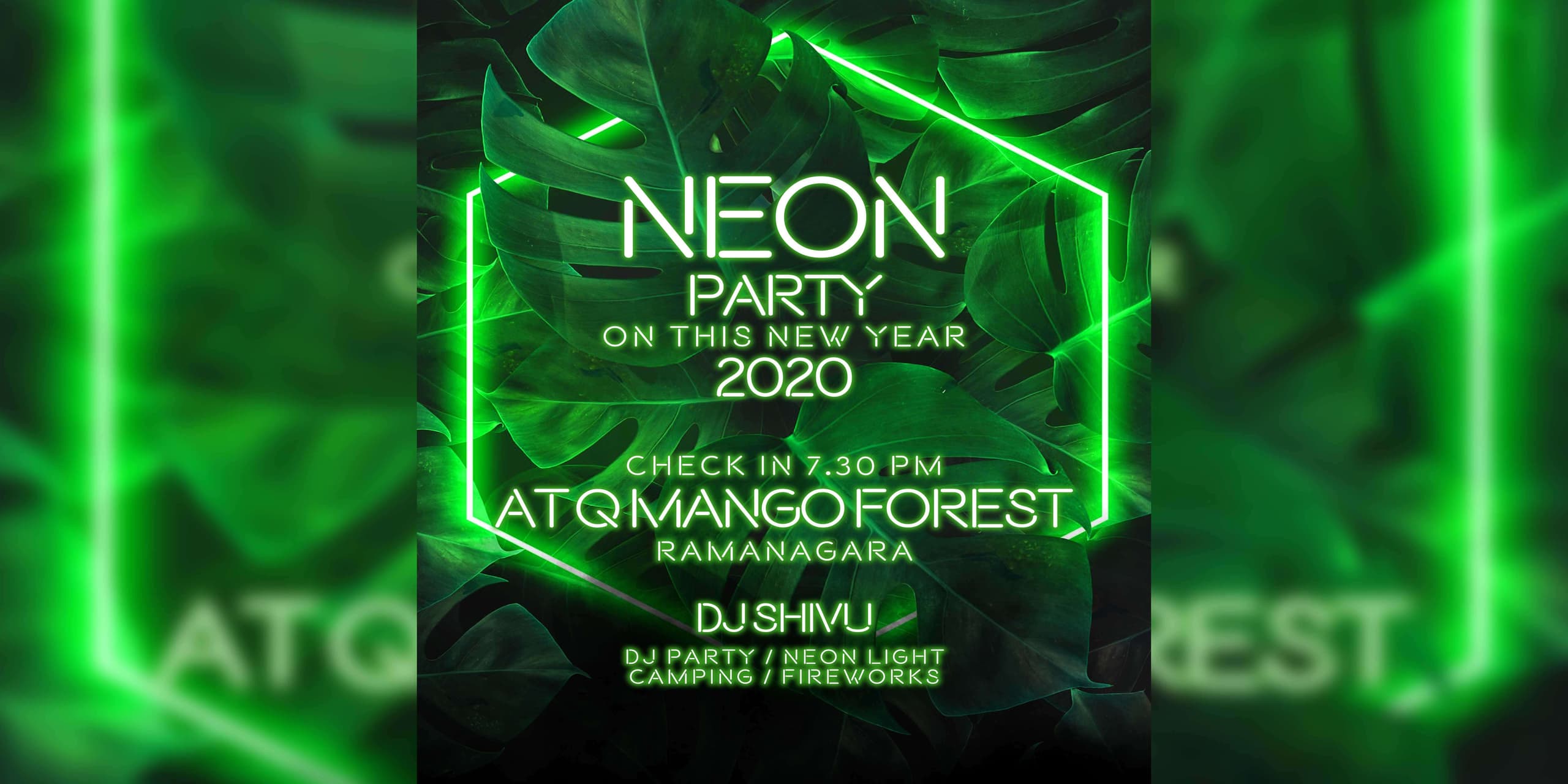 NYE 2020: Neon Party At Q Mango Forest