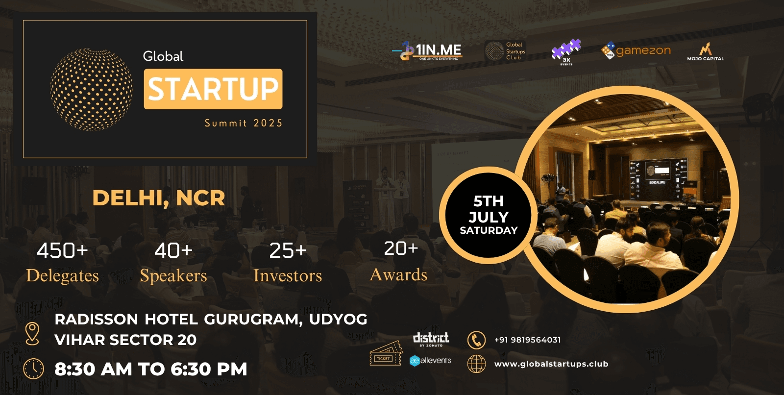 Global Startup Summit 2025 | Delhi - NCR