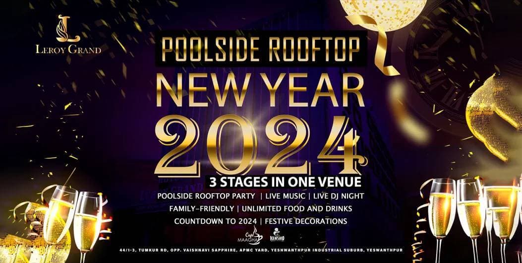 Poolside Rooftop New Year 2024