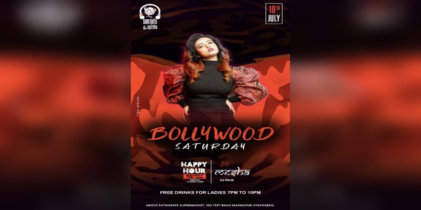 Bollywood Saturday Party Night | Sounds & Spirits
