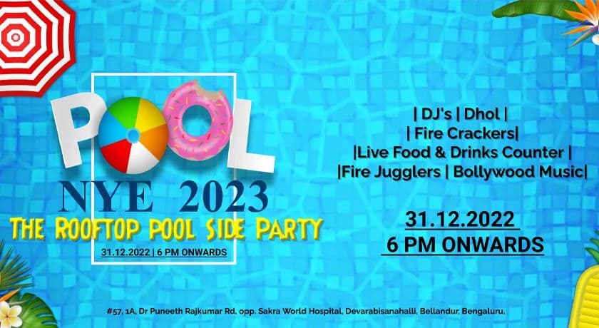 NYE 2023 - The Rooftop Pool Side Party