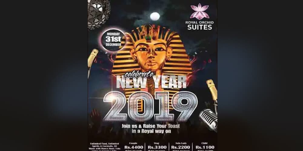 New Year Bash 2019 - Royal orchid Suites