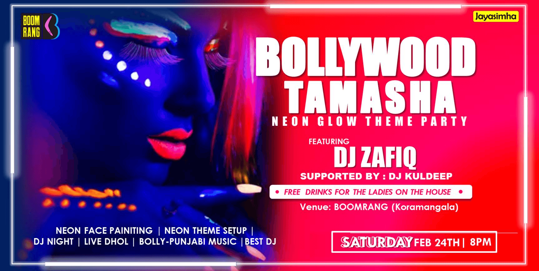 Bollywood Tamasha - Neon Glow Theme Party