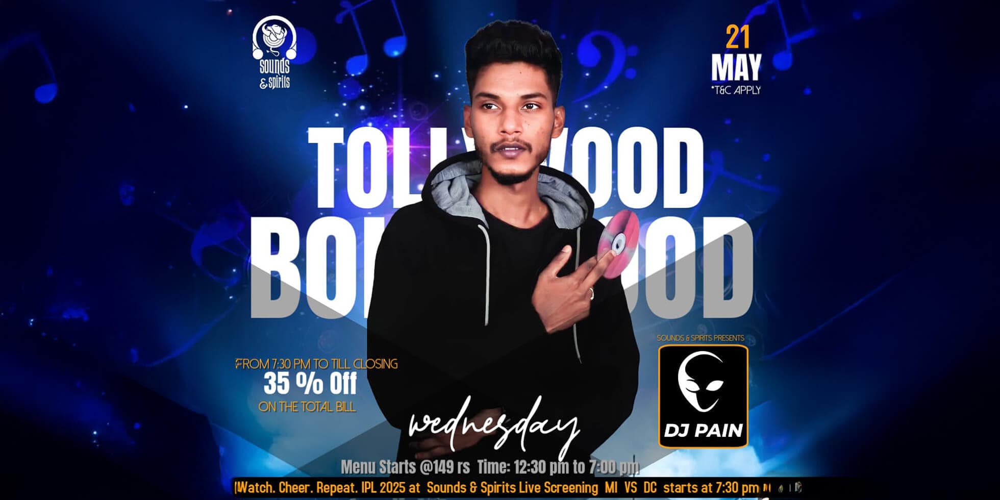 Wednesday  Bollywood Night | Sounds & Spirits