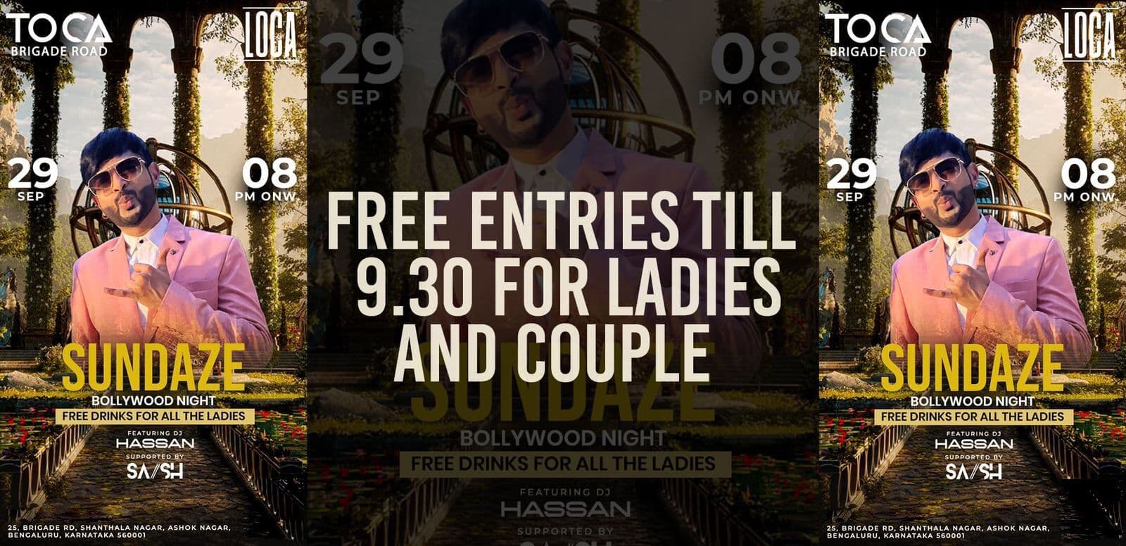 Sundaze Bollywood Night | Toca Brigade