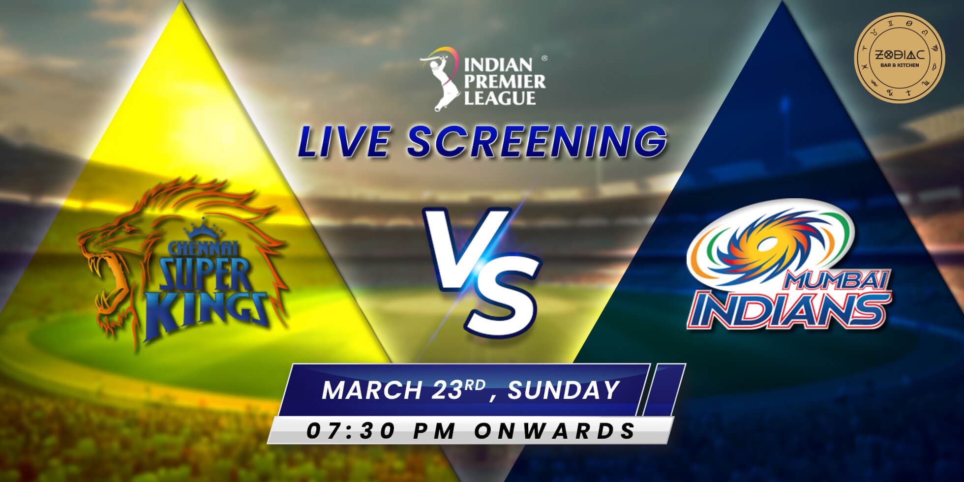 IPL Live Screening | CSK Vs MI