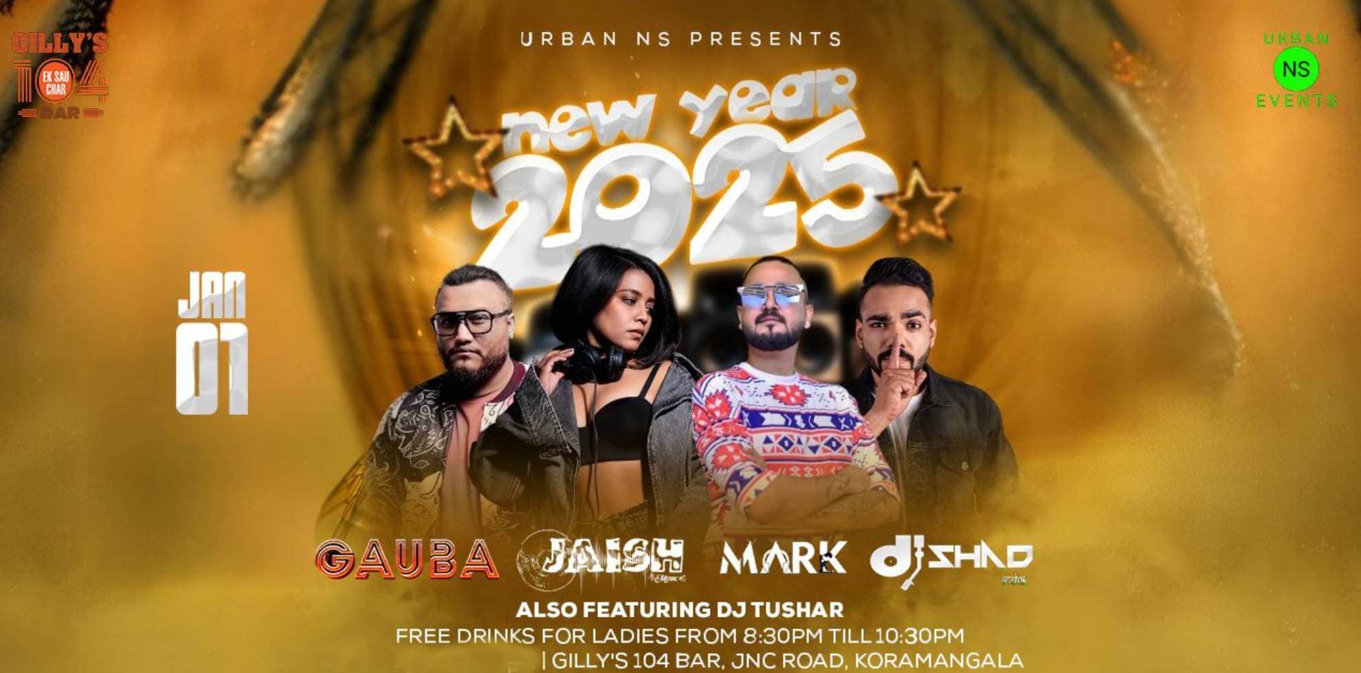 New Year 2025 Bash | Gillys 104