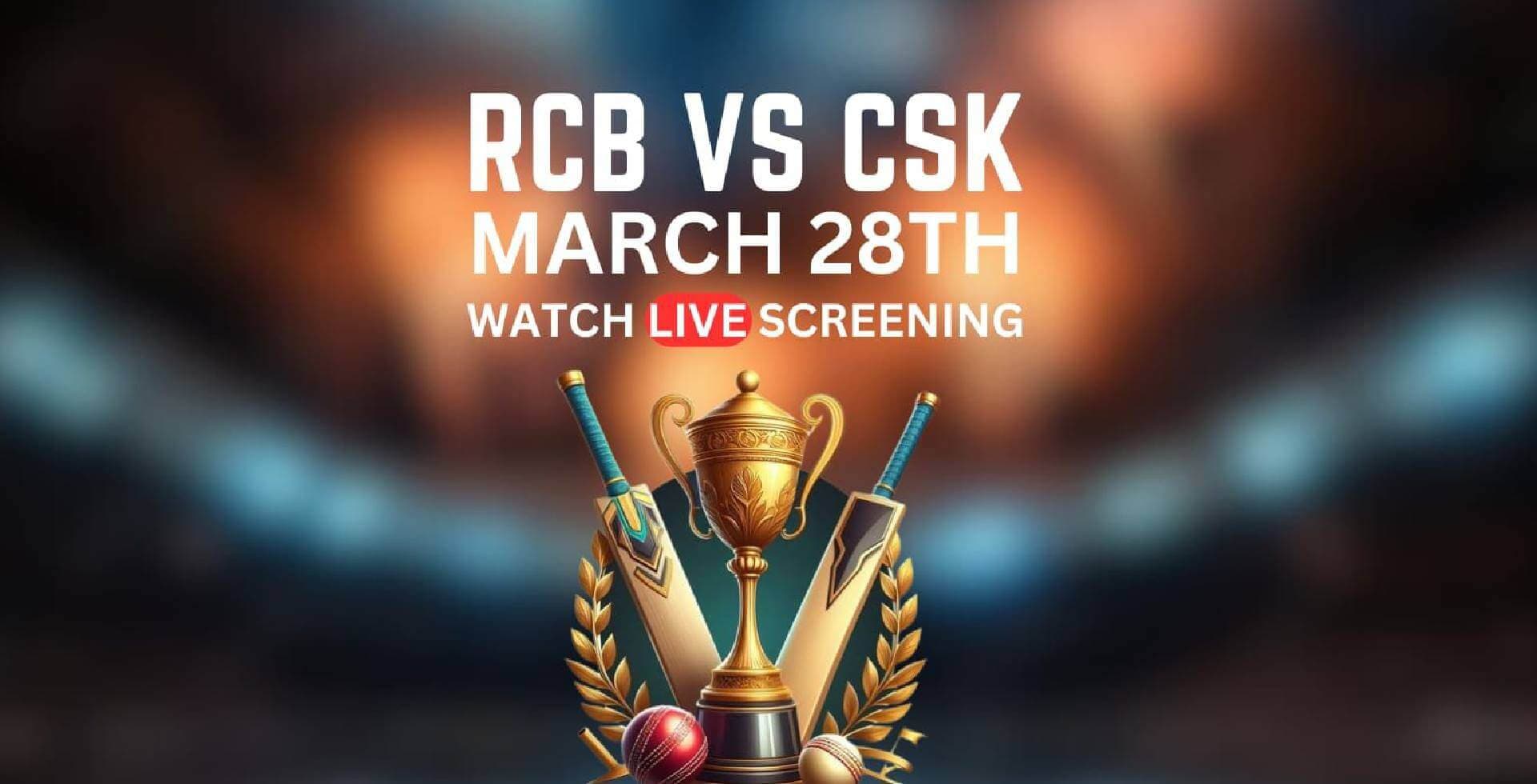 RCB Vs CSK Live IPL Screening | Gillys Super Bar